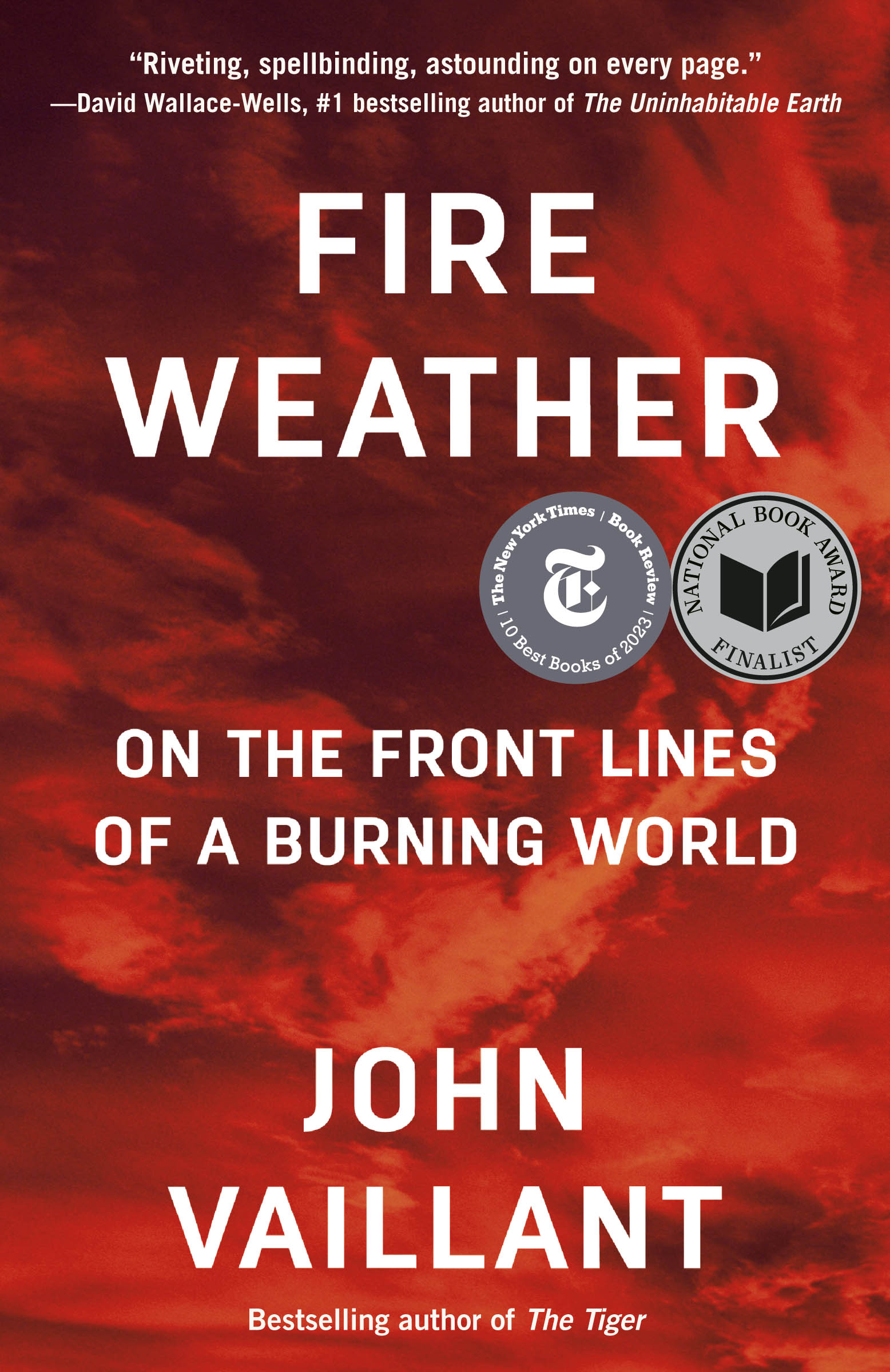 Cover a book, red, fire weather